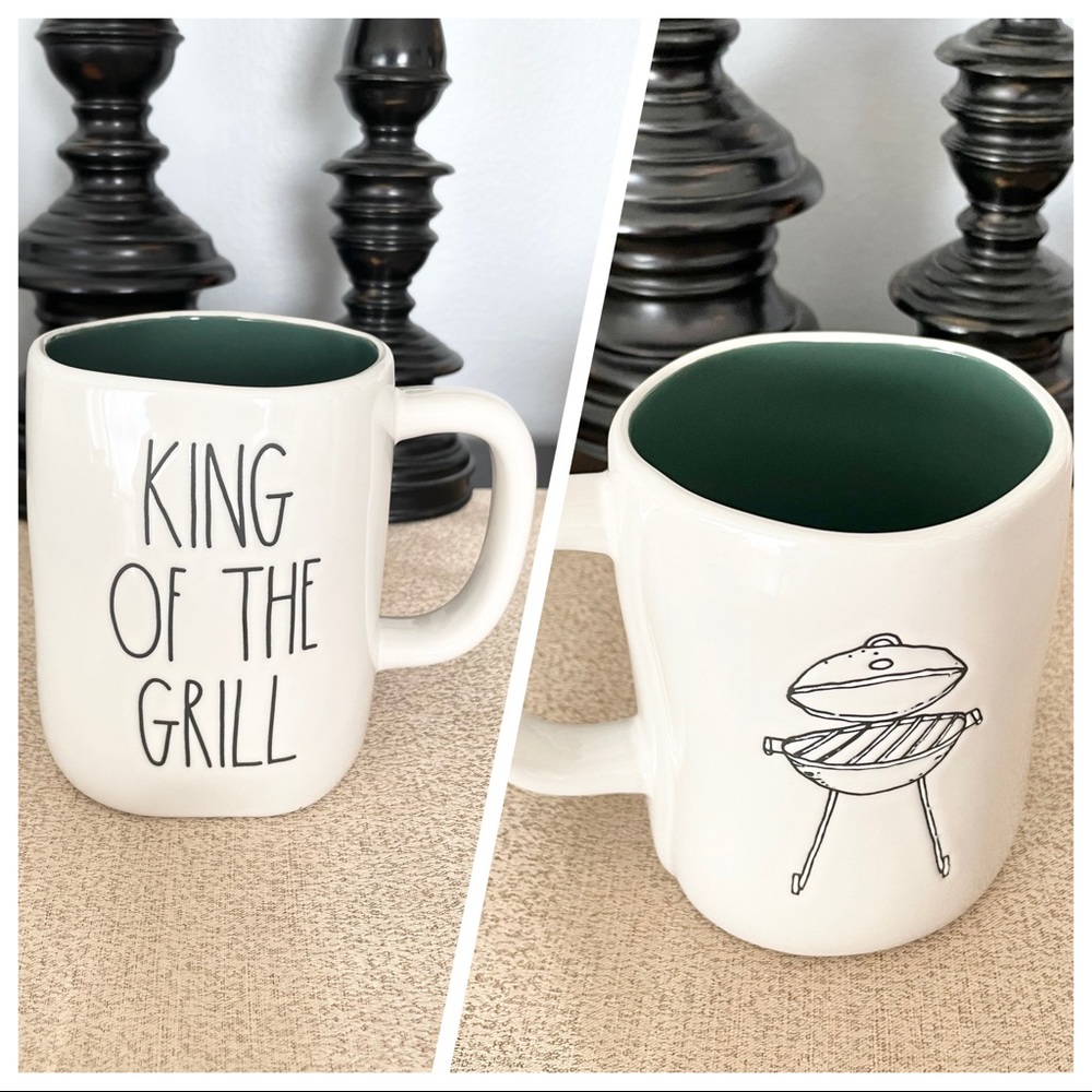 🆕Rae Dunn KING OF THE GRILL Ceramic Mug